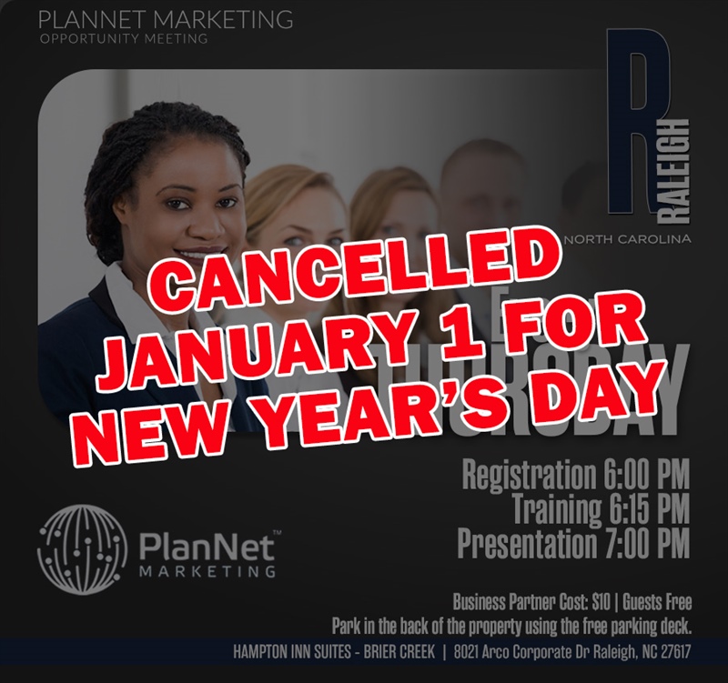 Raleigh, NC - Business Opportunity Meeting (CANCELLED)