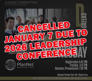 Dallas, TX - Business Opportunity Meeting (CANCELLED)