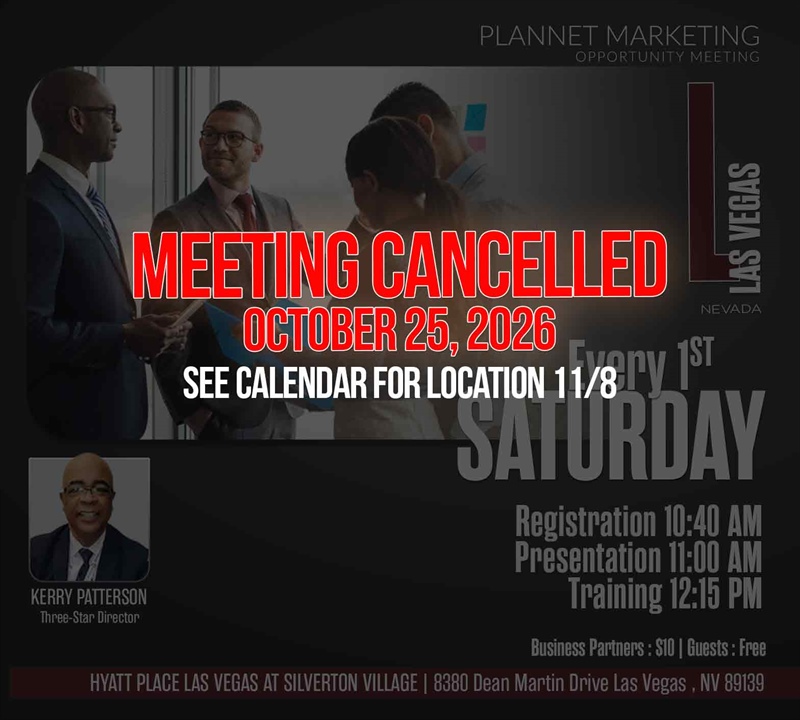 Las Vegas, NV - Business Opportunity Meeting (CANCELLED)