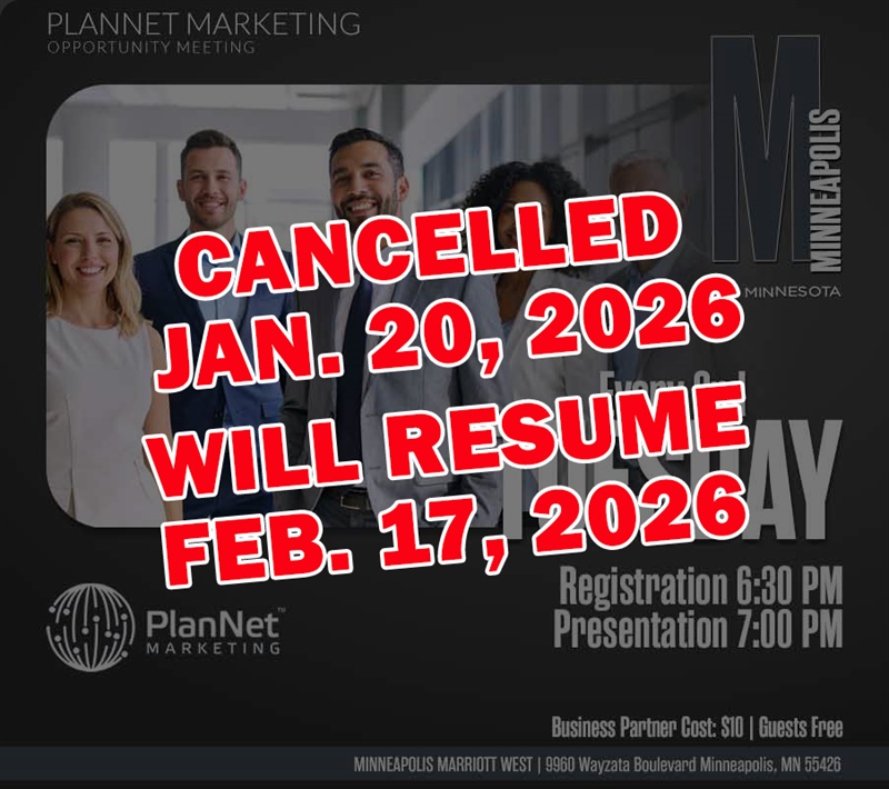 Minneapolis, MN - Business Opportunity Meeting (CANCELLED)