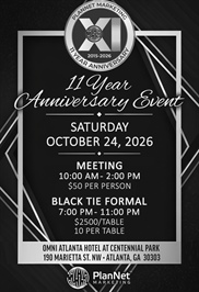 Atlanta, GA - 11 Year Anniversary Black Tie Formal