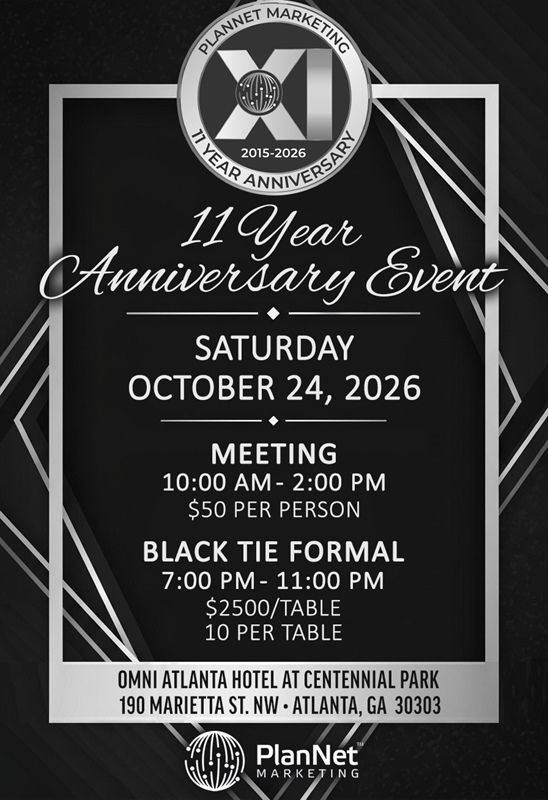 Atlanta, GA - 11 Year Anniversary Black Tie Formal