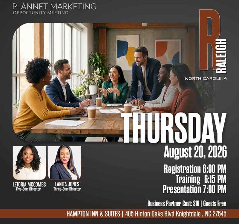 Raleigh, NC - Business Opportunity Meeting