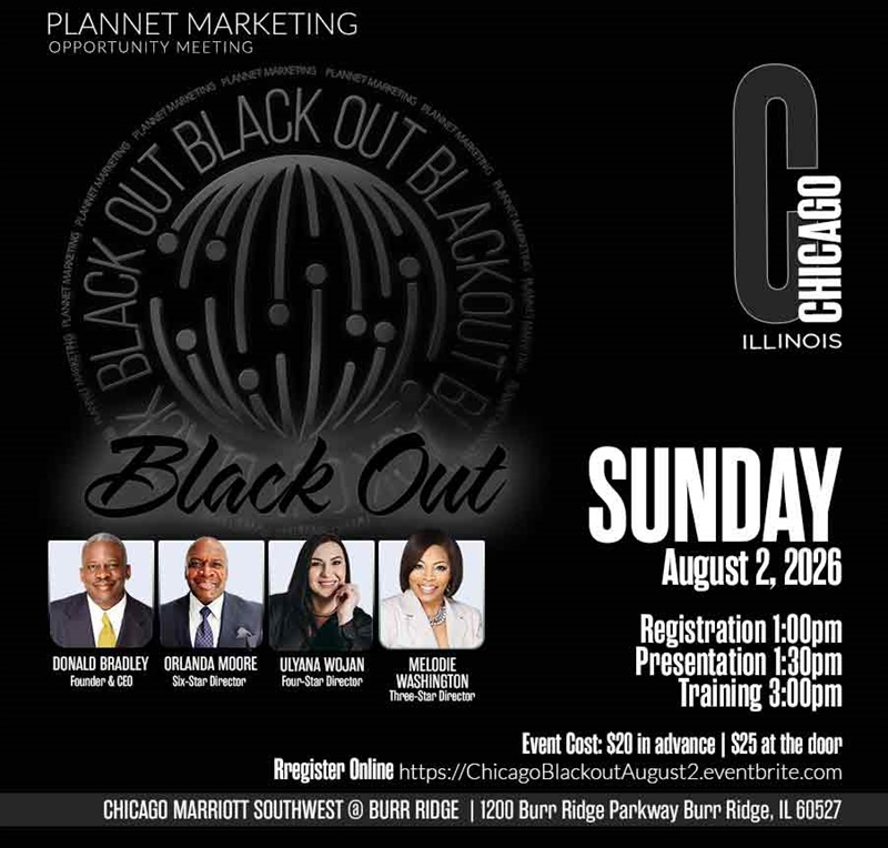 Chicago, IL - Black Out Sunday (TIME CHANGE)