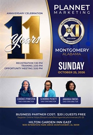 Montgomery, AL - 11 Year Anniversary Meeting