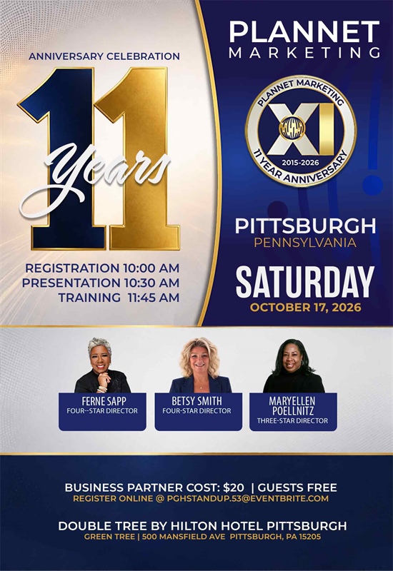 Pittsburgh, PA - 11 Year Anniversary Meeting