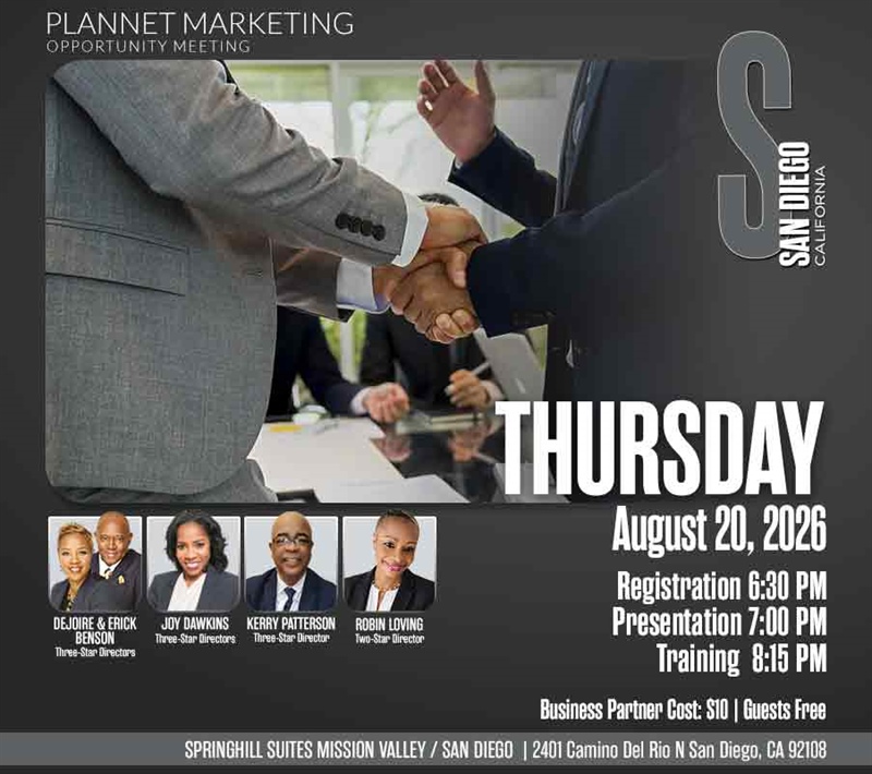 San Diego, CA - Business Opportunity Meeting