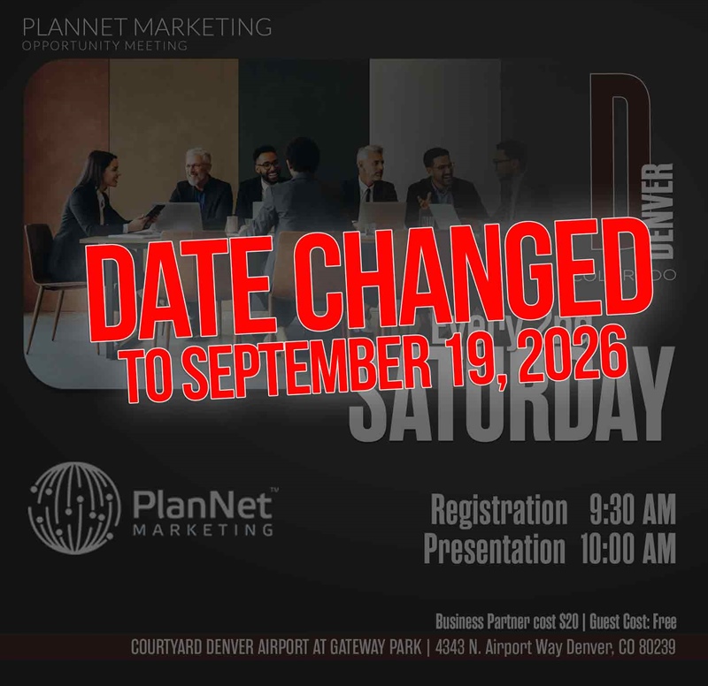 Denver, CO - Business Opportunity Meeting (RESCHEDULED TO 9/19)
