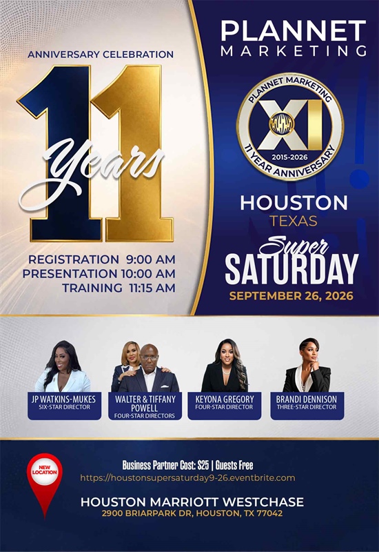 Houston, TX - 11 Year Anniversary Meeting & Super Saturday