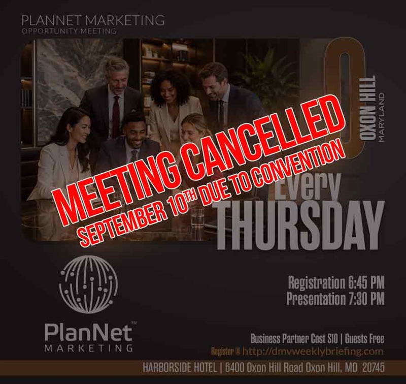 Oxon Hill, MD - Business Opportunity Meeting (CANCELLED)