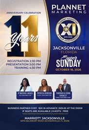 Jacksonville, FL - 11 Year Anniversary Meeting & Super Sunday