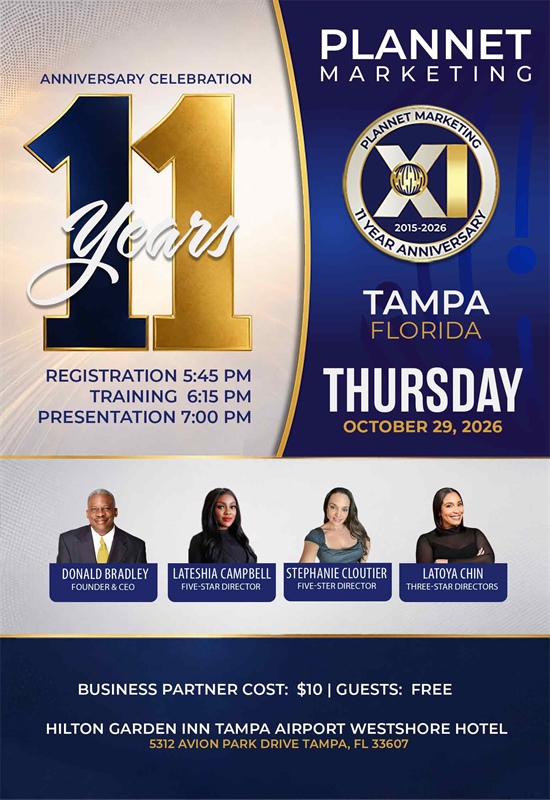 Tampa, FL - 11 Year Anniversary Meeting