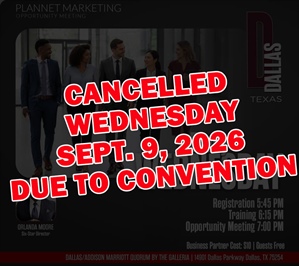 Dallas, TX - Business Opportunity Meeting (CANCELLED)