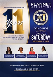 Ocho Rios, Jamaica - 11 Year Anniversary Meeting & Super Saturday