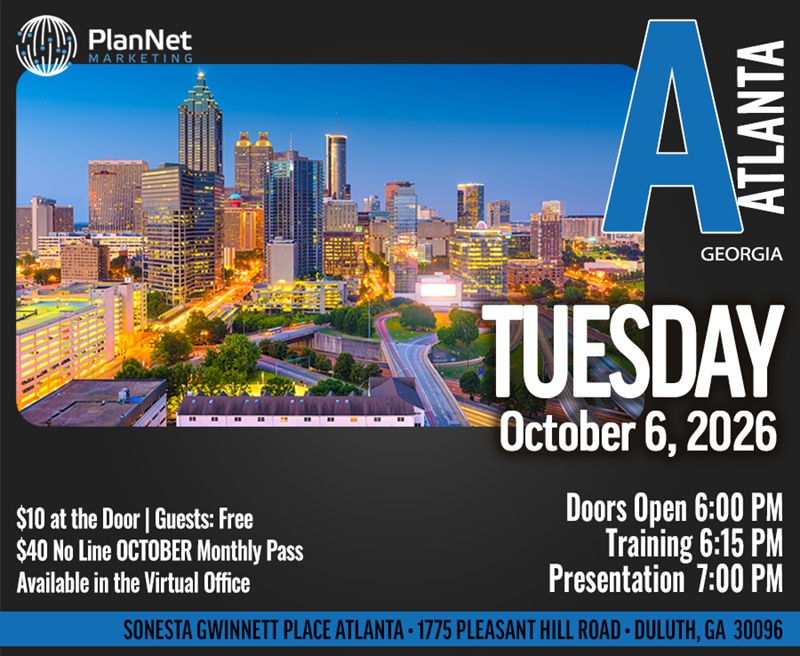 Atlanta, GA - Business Opportunity Meeting (AT THE SONESTA)