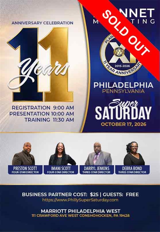Philadelphia, PA - 11 Year Anniversary Meeting & Super Saturday (SOLD OUT)
