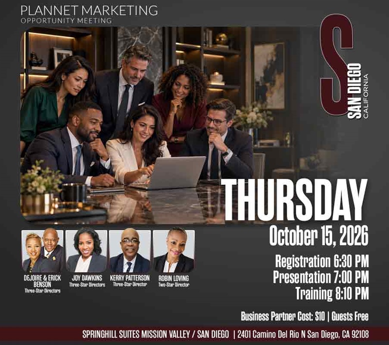 San Diego, CA - Business Opportunity Meeting