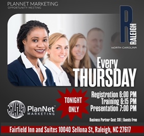 Raleigh, NC - Business Opportunity Meeting (LOCATION CHANGE 10/8 ONLY)