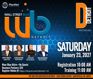 Detroit, MI - Wall Street Blue