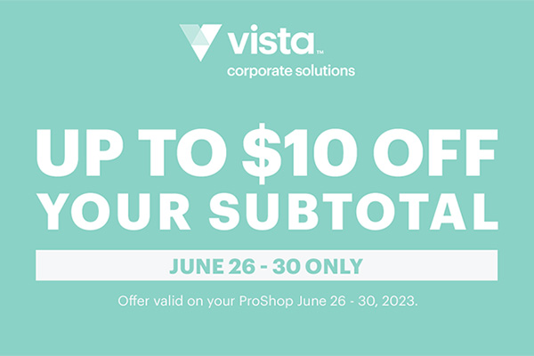 Up to $10 Off Your Subtotal at Vistaprint