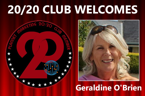 Meet New 20/20 Club Member Geraldine O'Brien!