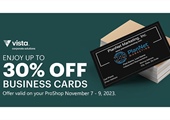 30% Off Business Cards At Vistaprint Tues. - Thurs., Nov. 7 - 9!