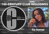 Congratulations to Ela Reeves for Achieving the 100 Century Club!