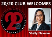Congratulations to Shelly Navarro for Achieving the 20/20 Club!