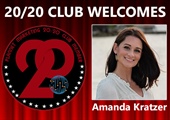 Congratulations to Amanda Kratzer for Achieving the 20/20 Club!