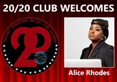 Congratulations to Alice Rhodes for Achieving the 20/20 Club!