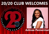 Congratulations to Ashnae Pennerman for Achieving the 20/20 Club!