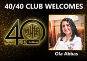 Congratulations to Ola Abbas for Achieving the 40/40 Club!