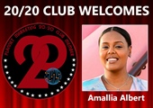 Congratulations to Amallia Albert for Achieving the 20/20 Club!
