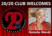 Congratulations to Natasha Wendt for Achieving the 20/20 Club!