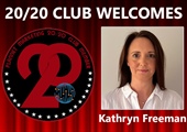 Congratulations to Kathryn Freeman for Achieving the 20/20 Club!