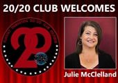Congratulations to Julie McClelland for Achieving the 20/20 Club!