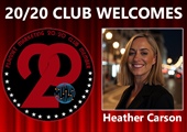 Congratulations to Heather Carson for Achieving the 20/20 Club!