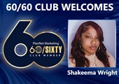 Congratulations to Shakeema Wright for Achieving the 60/60 Club!