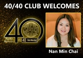 Congratulations to Nan Min Chai for Achieving the 40/40 Club!