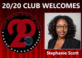 Congratulations to Stephanie Scott for Achieving the 20/20 Club!