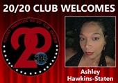 Congratulations to Ashley Hawkins-Staten for Achieving the 20/20 Club!