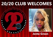 Congratulations to Jente Green for Achieving the 20/20 Club!