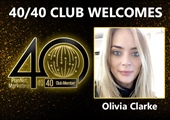 Congratulations to Olivia Clarke for Achieving the 40/40 Club!