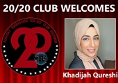 Congratulations to Khadijah Qureshi for Achieving the 20/20 Club!