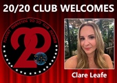 Congratulations to Clare Leafe for Achieving the 20/20 Club!