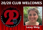 Congratulations to Lacey Weig for Achieving the 20/20 Club!