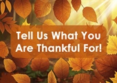 What are YOU Thankful For This Year?