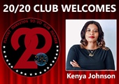 Congratulations to Kenya Johnson for Achieving the 20/20 Club!