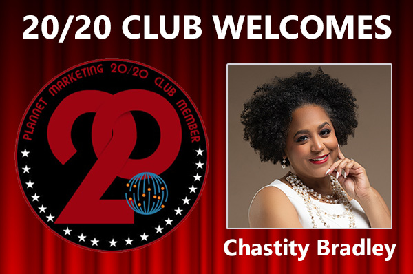 Congratulations to Chastity Bradley for Achieving the 20/20 Club!