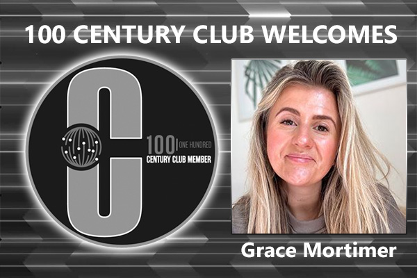 Congratulations to Grace Mortimer for Achieving the 100 Century Club!